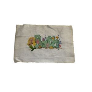 finished cross stitch "Bath" mermaid sea creatures